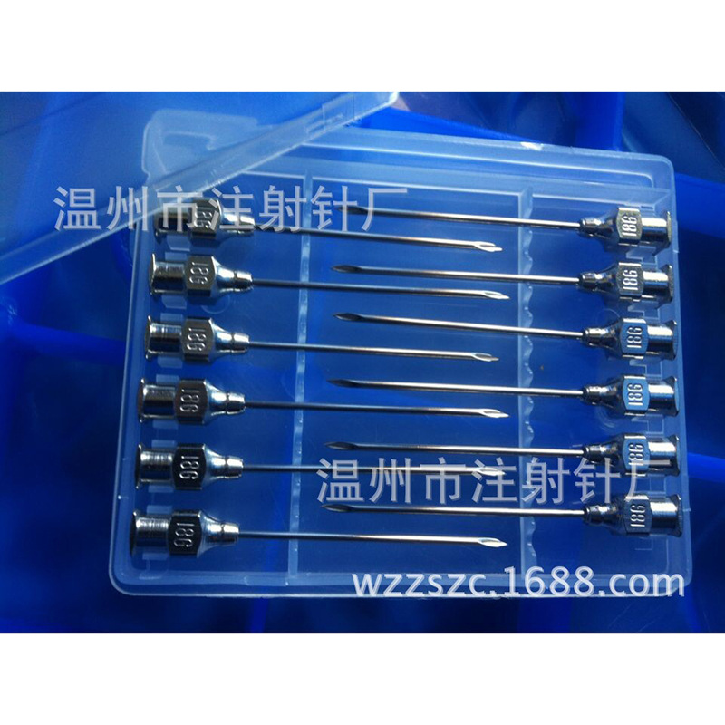 Stainless Steel Needle Tube Veterinary Injection Needle Veterinary Needle 14 Long Locke 18g