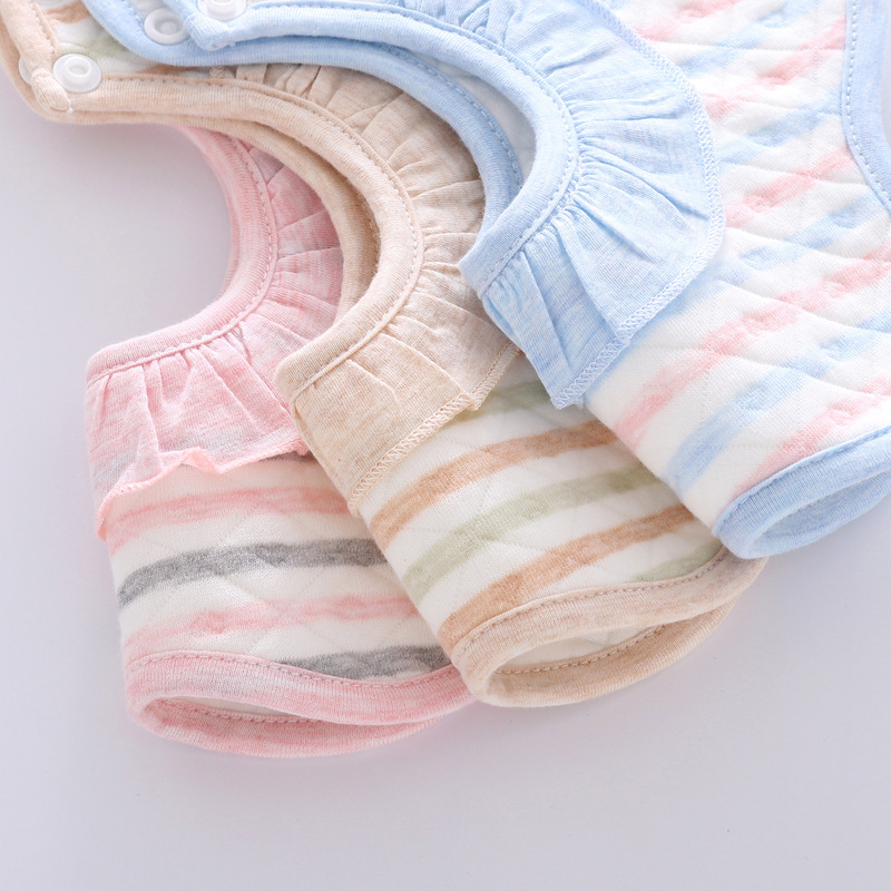 Silver Spoon Autumn and Winter New Style Slip Wipe Warm Cotton Bib 360 Bib Waterproof Bib Baby Slip Wai