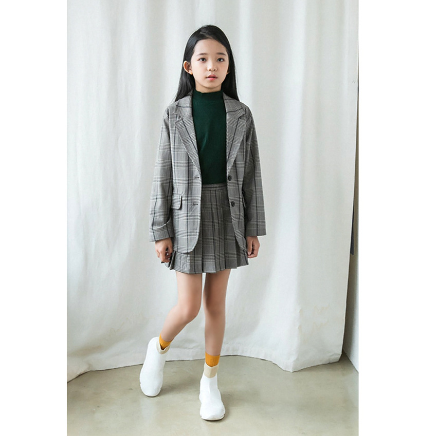 British Plaid Plaid Suit, Preppy Style School Uniform, Garden Uniform, Guangdong Clothing Factory Sample High-End Processing and Customization