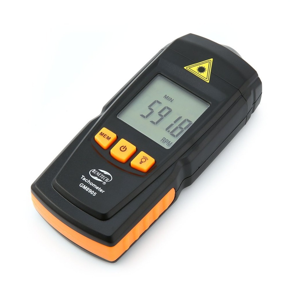 Standard intelligence GM8905 laser tachometer non-contact photoelectric tachometer engine digital speed measurement