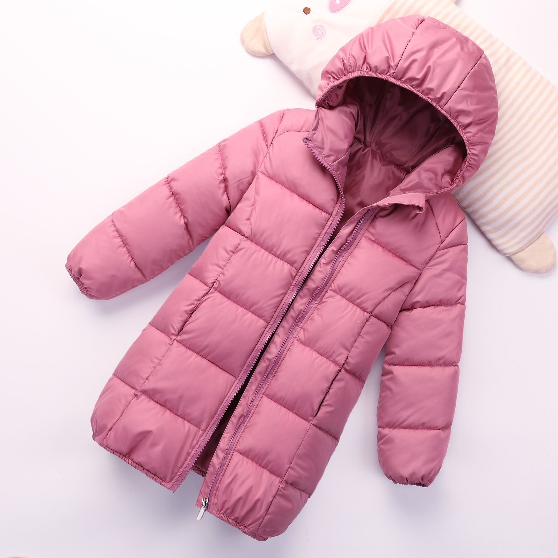 Children's girls down jacket in the long Korean version of thick 2018 new winter children's clothing a generation of small and large Children