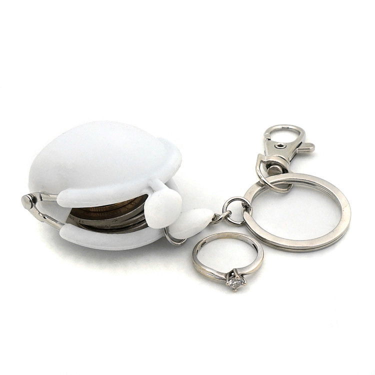 Summer New Cute Bus Coin Hand Bag Cartoon Silicone Women's Coin Purse Factory Direct Supply with Keychain