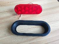 6-inch LED Oval light rear taillight Bo plastic car Oval taillight 6inch motorcycle Angel