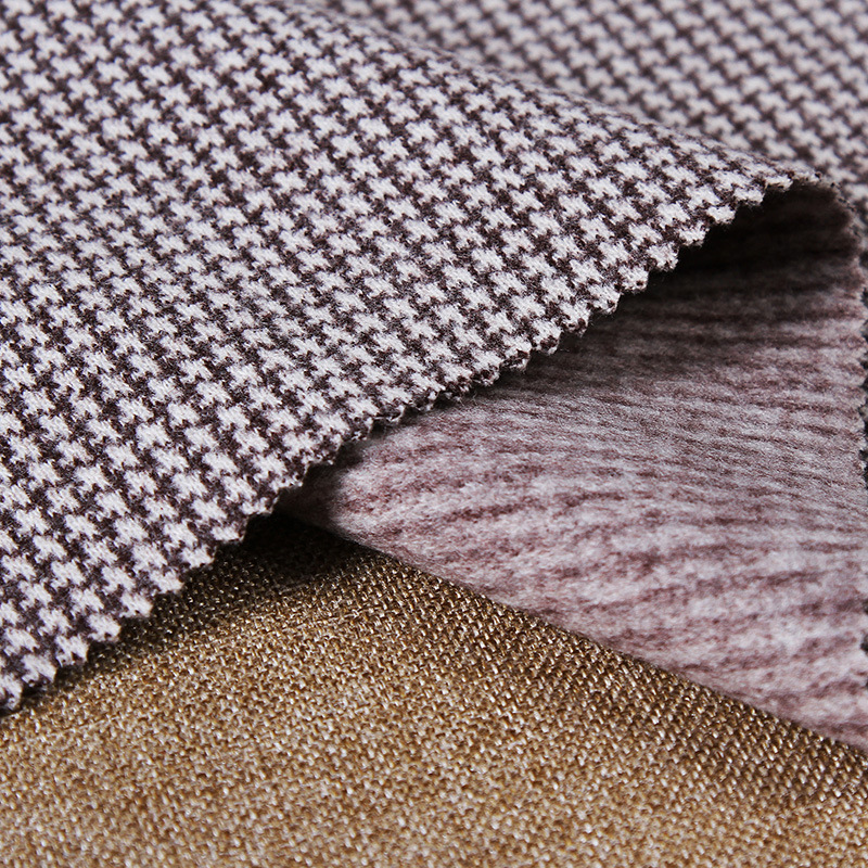 Autumn and Winter New Houndstooth Woolen Fabric Coat Skirt Suit Jacket Clothing Fabric Slub Woolen