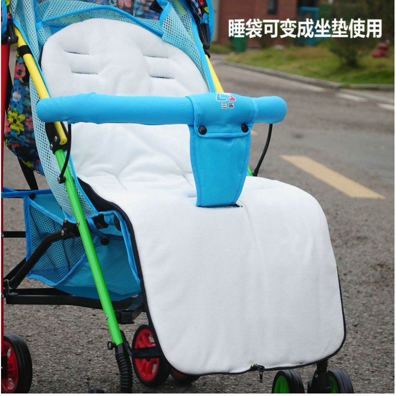 Baby stroller sleeping bag autumn warm foot cover children's car foot cover children's cotton cushion stroller children's kick quilt