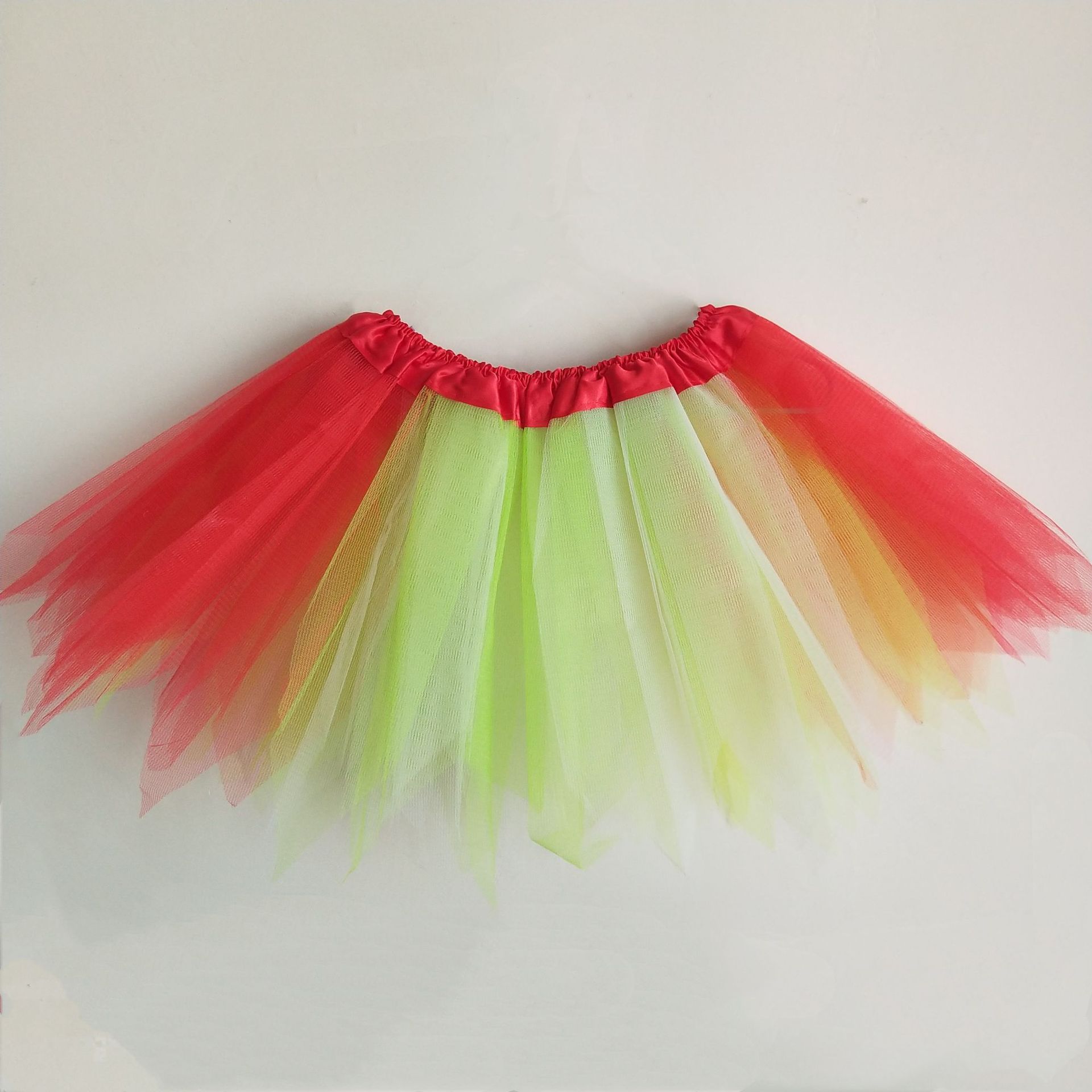 New foreign trade tutu children color matching pointed mesh tuft skirt dance Amazon factory direct supply