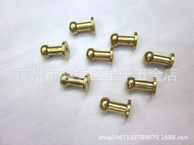 Manufacturers supply all copper environmental protection 6mm tall Heshang nipple nail DIY luggage accessories