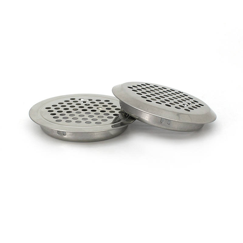 Factory Direct cabinet stainless steel vent hole round cabinet vent hole cover double-sided vent hole cooling net