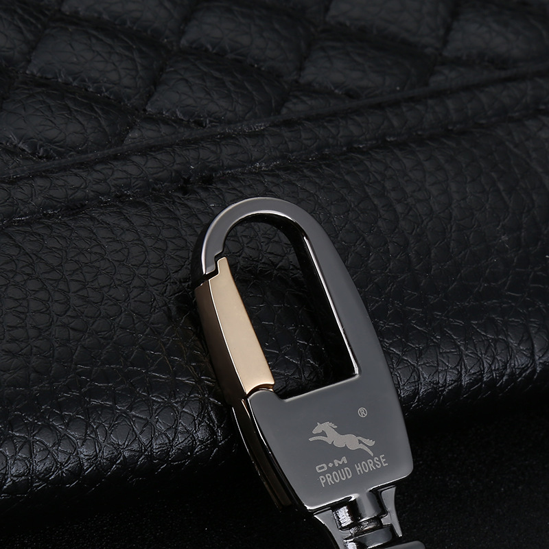 Wholesale Aoma 003 Simple Men's Car Metal Keychain High-end Keychain Gift Customization