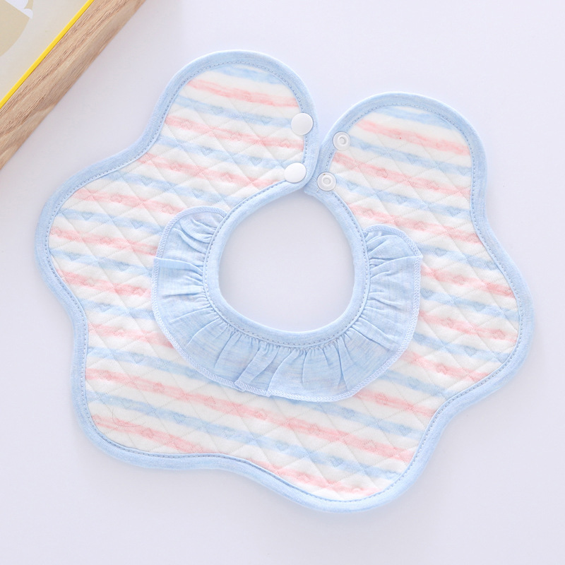 Silver Spoon Autumn and Winter New Style Slip Wipe Warm Cotton Bib 360 Bib Waterproof Bib Baby Slip Wai