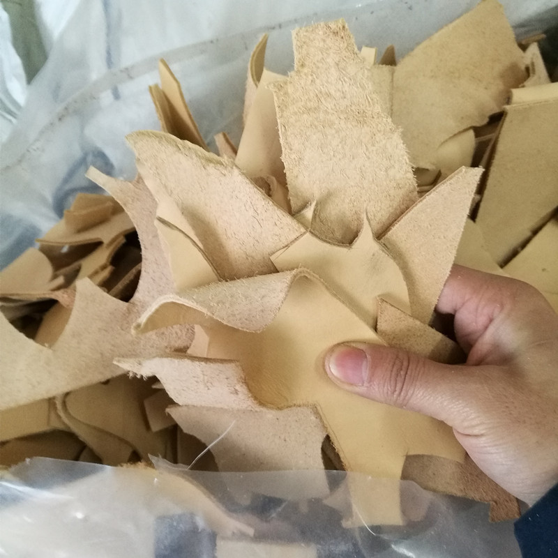 Factory Wholesale Vegetable Tanned Leather Shredded Leather Raw Materials Scraps Original Color First Layer Cowhide DIY Leather Art Leather Goods