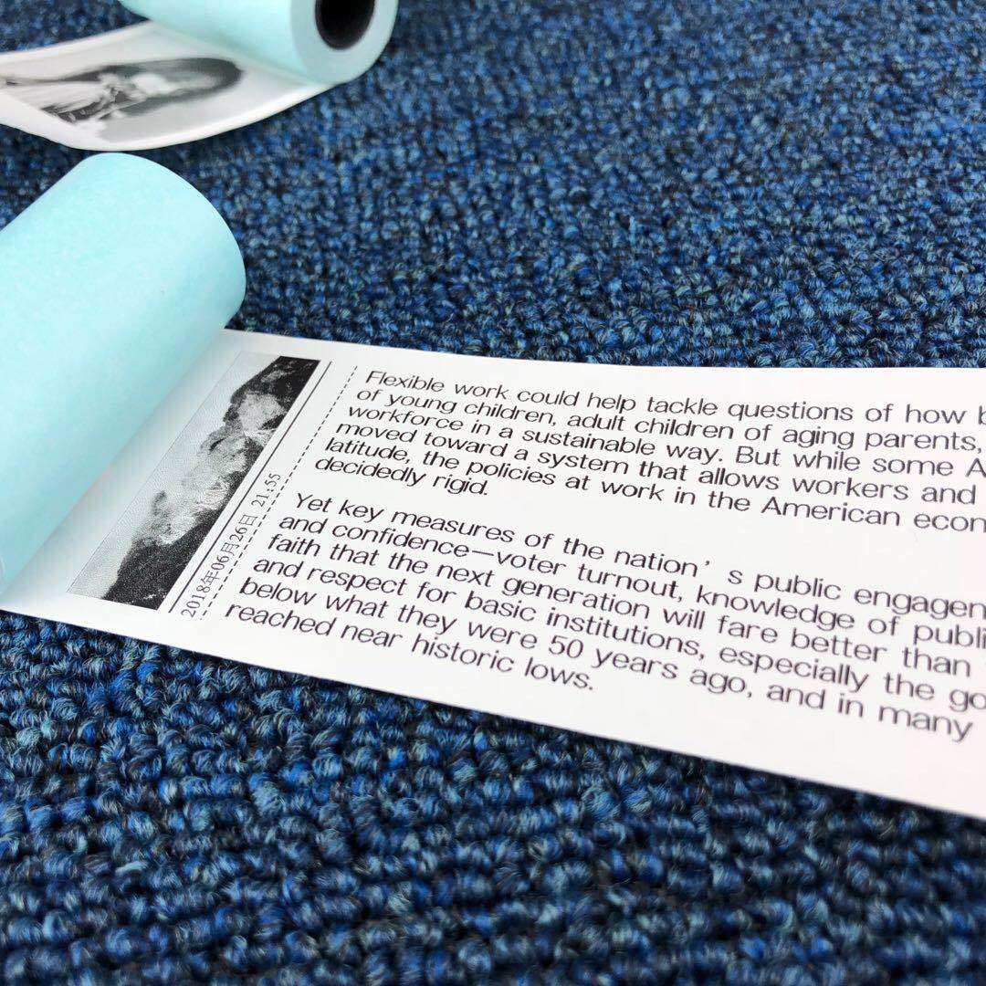 paperang Meow Meow machine P1P2 self-adhesive thermal paper with adhesive printing paper 57*30 label paper can be pasted