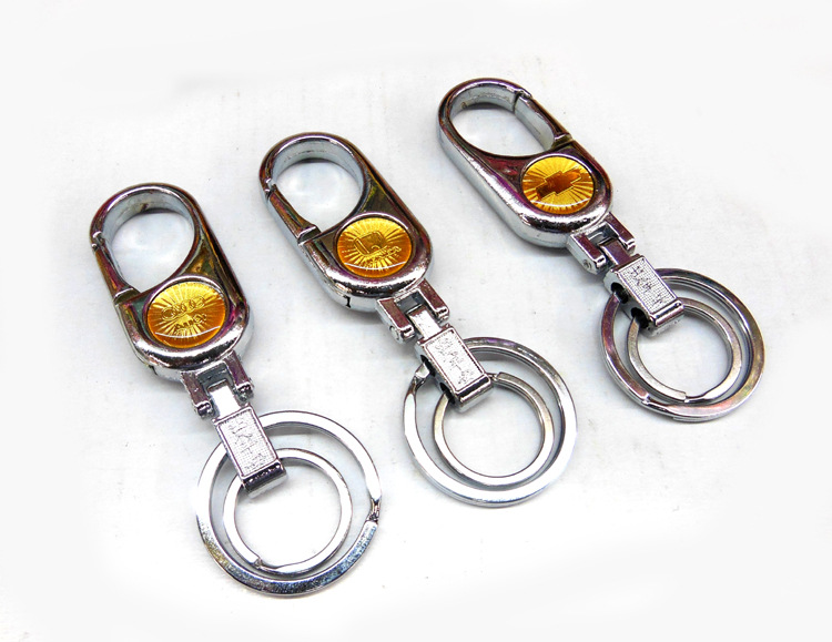 Xinyou 3603 3617 key chain large car logo round heart key hook men's waist hanging key chain department store supply