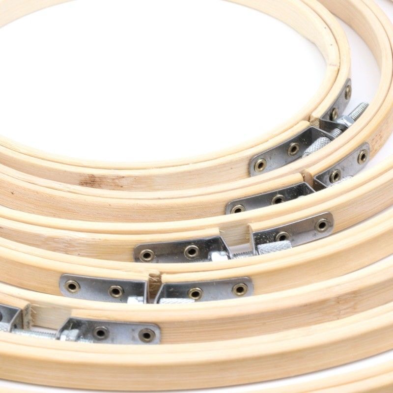 Embroidery Stretcher Cross Stitch Tool Embroider Handmade Accessories Studio Circle Embroider Stretcher Support Shelf Frame Bamboo Practical