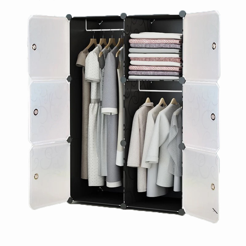 [Collection Hook] [Sticker] Simple Modern Wardrobe Economical Assembly Plastic Household Wardrobe