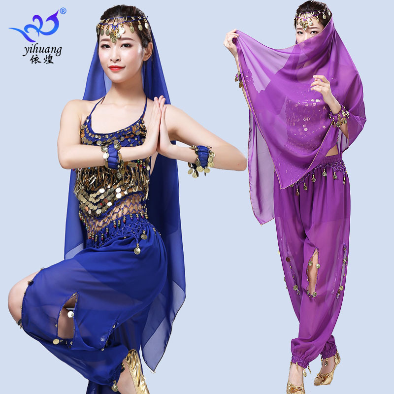 Sequin Tassel Dance Clothes, Belly Dance Clothes, Indian Dance Clothes, Stage Performance Clothes, Sequined Party Dance Clothes