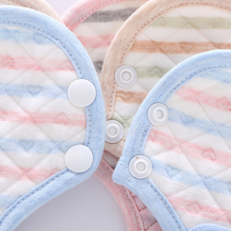 Silver Spoon Autumn and Winter New Style Slip Wipe Warm Cotton Bib 360 Bib Waterproof Bib Baby Slip Wai