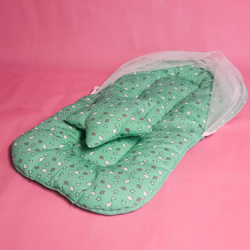 Xingmeng Yueming baby bed mid-bed baby mosquito net baby foldable Mongolian bag thickened bottom