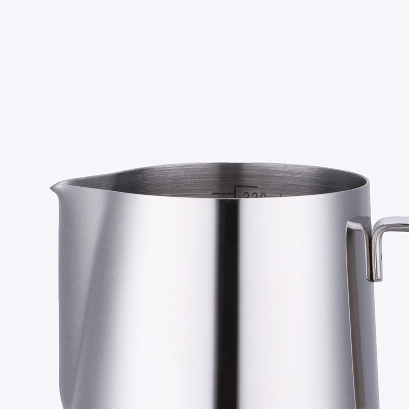 Manufacturers stainless steel 304 Flower Cup with scale flower jar milk bubble Cup stainless steel coffee pot coffee Flower Cup