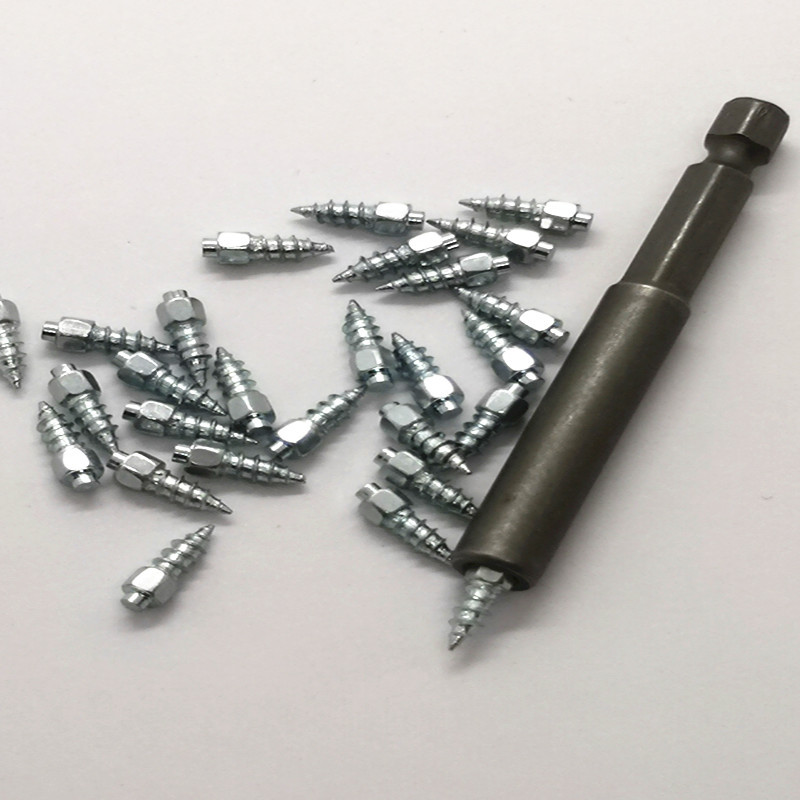 Car Winter Abrasion Resistant Tungsten Steel 500Pcs/4*12mm with Installation Tools Car Non-slip Tire Snow Tire Nail