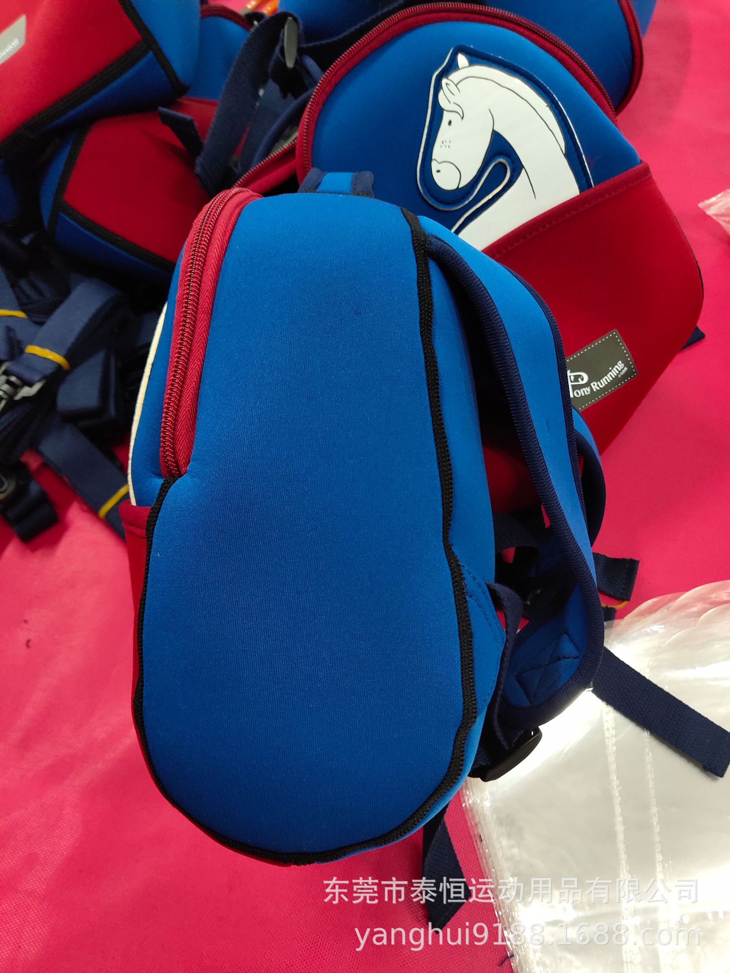 Manufacturer Children's Schoolbag Cartoon Cute Kindergarten Schoolbag Diving Material Schoolbag Anti-Lost Backpack