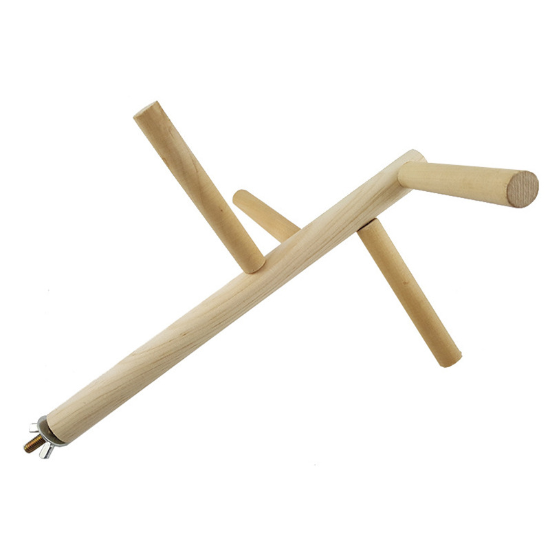 Jilongniao ladder swing parrot rotating stand bar/level 4 round wood spiral ladder/level 4 rotating stairs toy