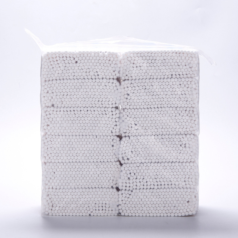 Оптовая продажа одноразовых ватных палочек 200 штук с деревянной палочкой