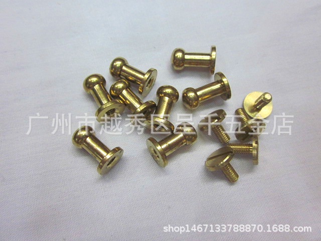 Manufacturers supply all copper environmental protection 6mm tall Heshang nipple nail DIY luggage accessories