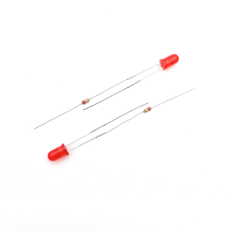 Индикаторный светильник 220V неоновый свет с резистором и проводом, 5mm малый светодиод