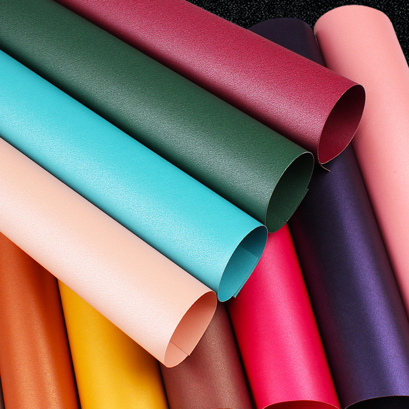 Factory Direct Sales 250g Pearlescent Paper Colorful Spray Cardboard Wrapping Paper A4 Colorful Pearlescent Cardboard Special Paper Can Be Cut