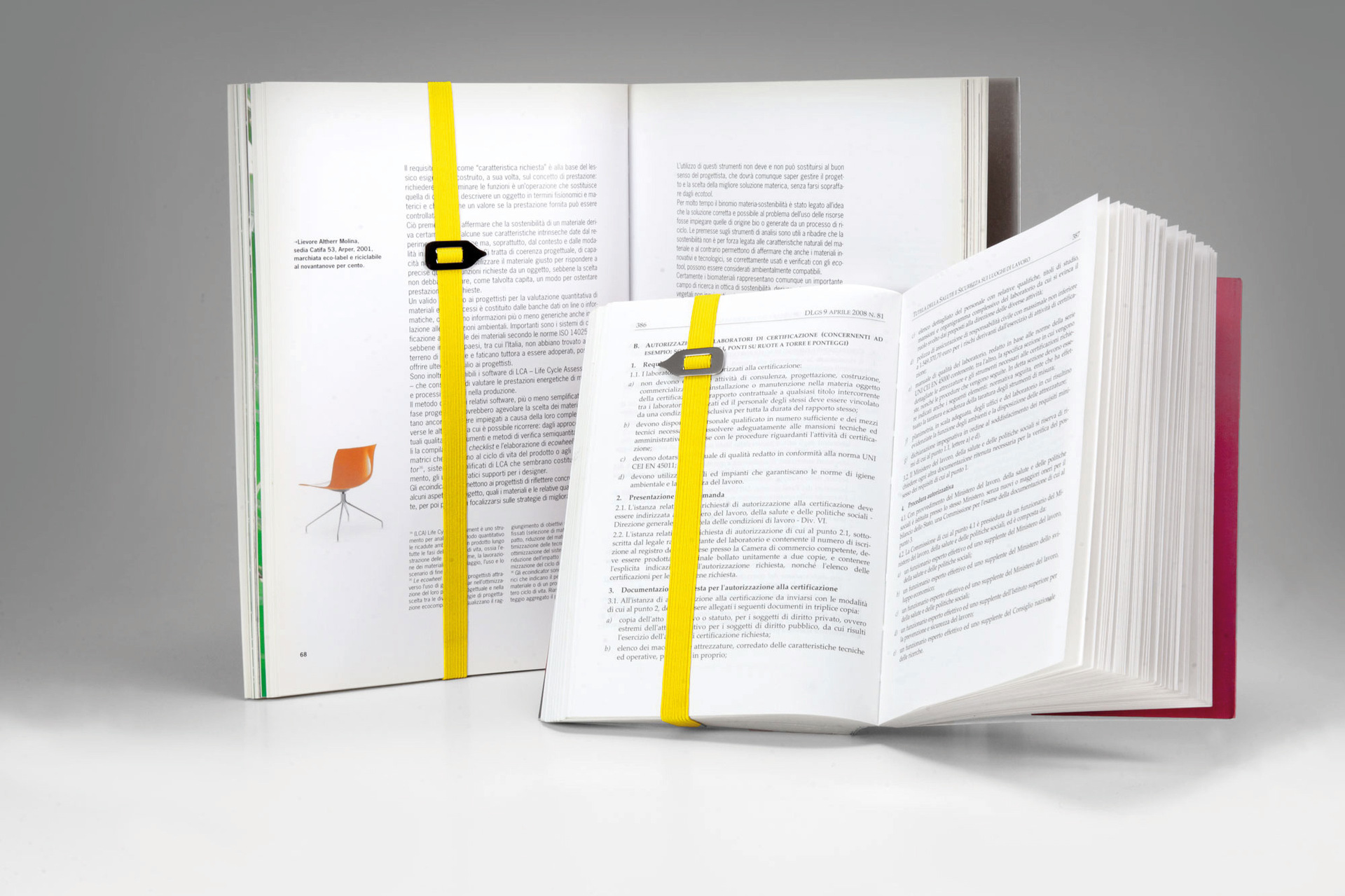 Italian Creative Elastic Fabric Strap Stainless Steel Metal Reading Node Traceless Precision Positioning Bookmark