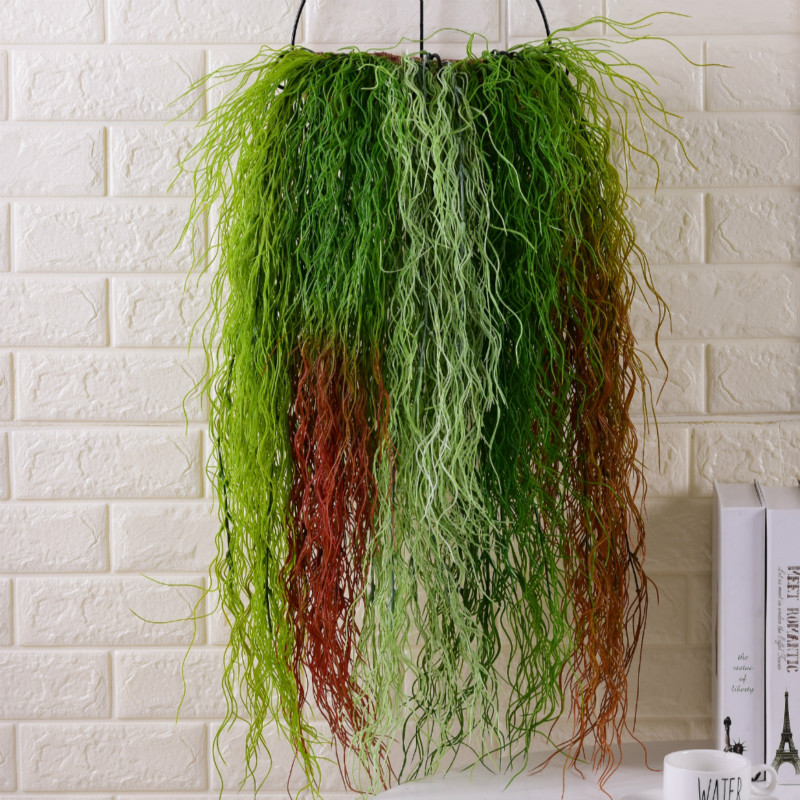 Длинная трава симуляция растение стеновой материал зеленое растение настенное оформление орхидея симуляция водяная трава