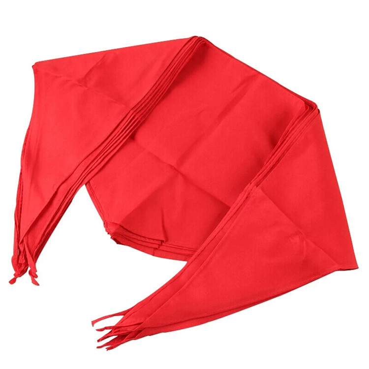 Red scarf Bud independent packaging 1.2 meters 1 meter large small cotton cotton silk primary school student red scarf