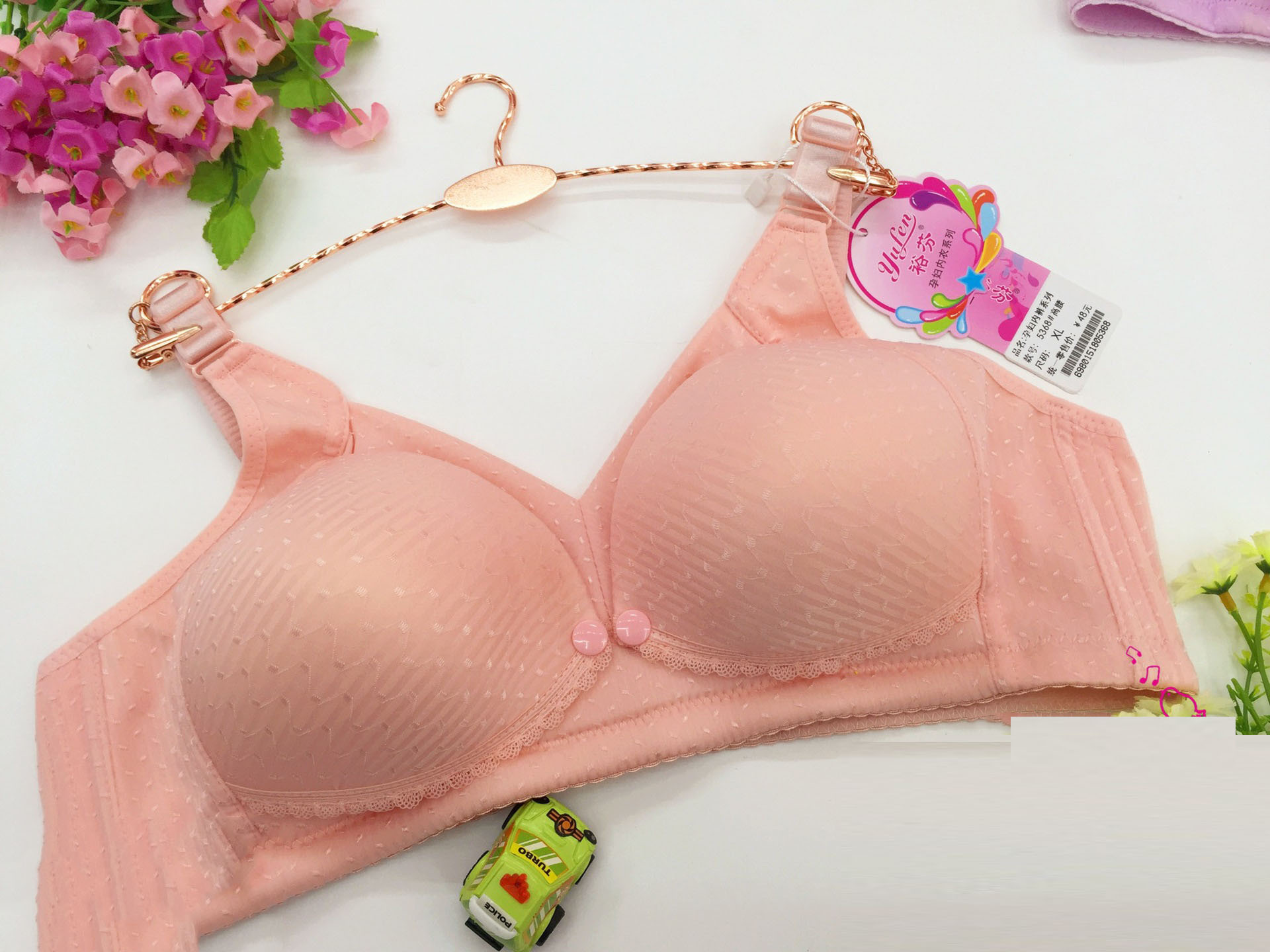 Gypsophila New Listing Breastfeeding Bra Anti-running Light Three-breasted Deep V Front Opening Buckle Pregnant Women's Underwear