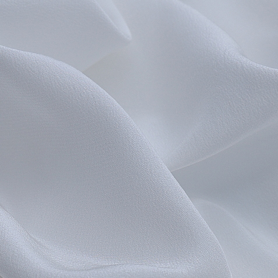 White Silk Crepe De Chine Fabric Wholesale 16 Momme 114 Width 100% Mulberry Silk Fabric