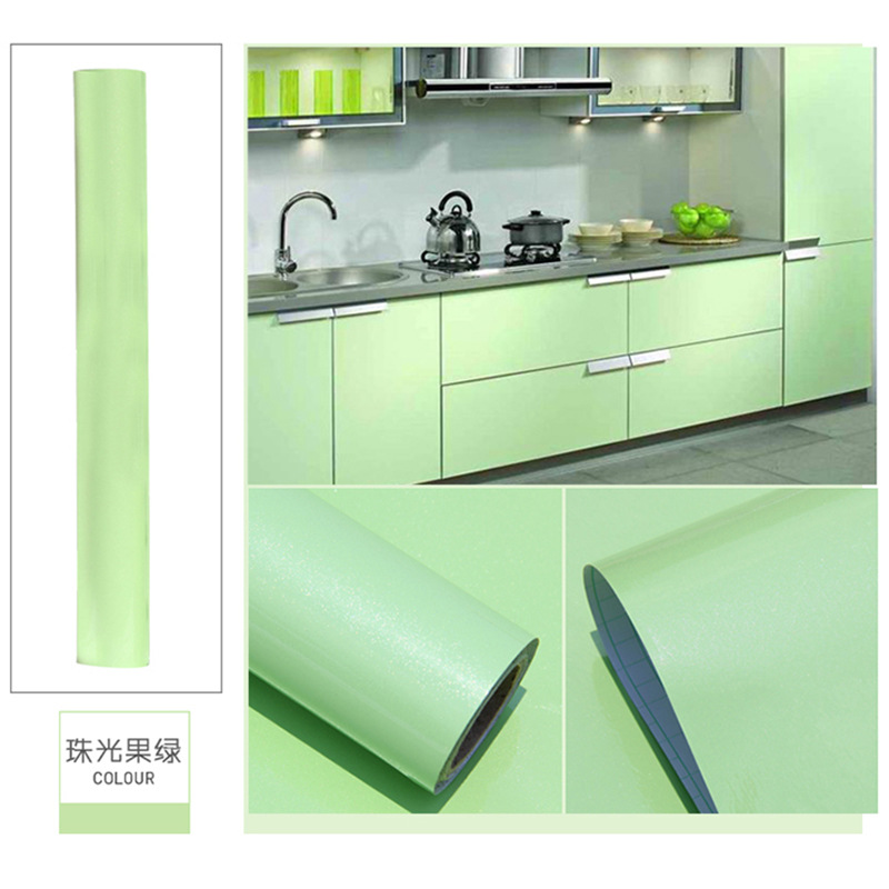 Flash point thickened Pearl Paint wallpaper self-adhesive wallpaper PVC material cabinet furniture renovation waterproof decorative stickers