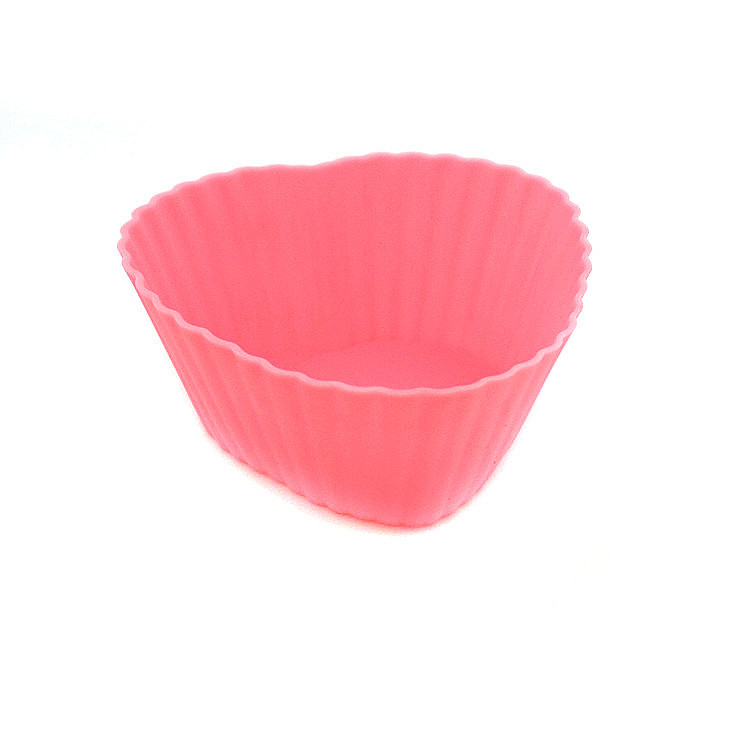 Инструменты для выпечки, силиконовая форма для кексов в виде сердца 7 см