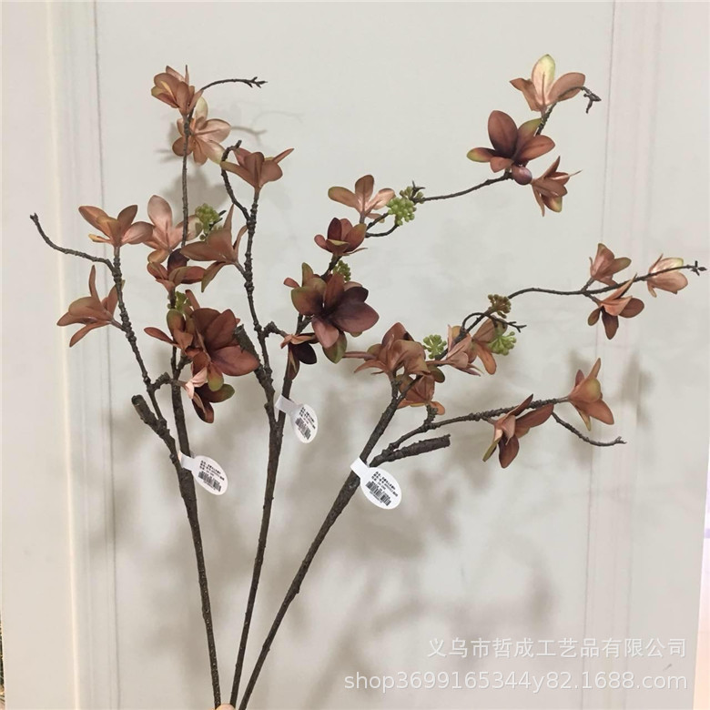 Искусственные многолистные поддельные листья, декор для гостиной, декоративный пол, коридор, цветочные растения, короткие ветви, шелковые листья