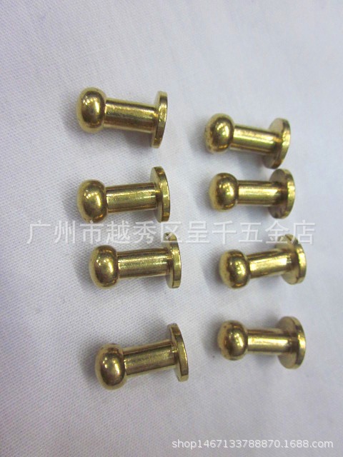 Manufacturers supply all copper environmental protection 6mm tall Heshang nipple nail DIY luggage accessories