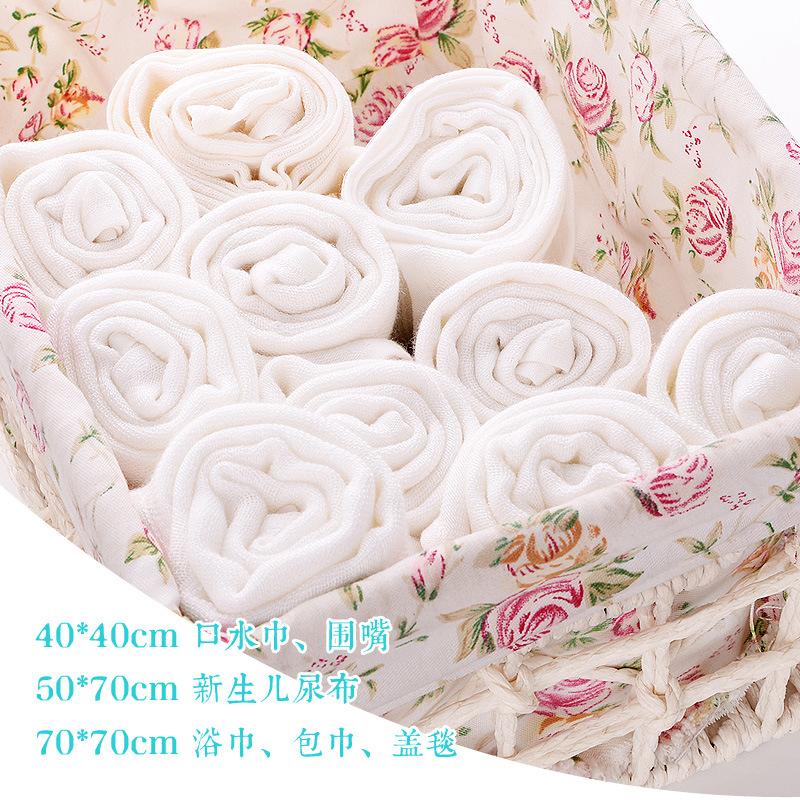 Bamboo Fiber Diaper Baby Diaper Newborn Gauze Diaper Baby Meson Cloth Washable No Fluorescent Agent Wholesale