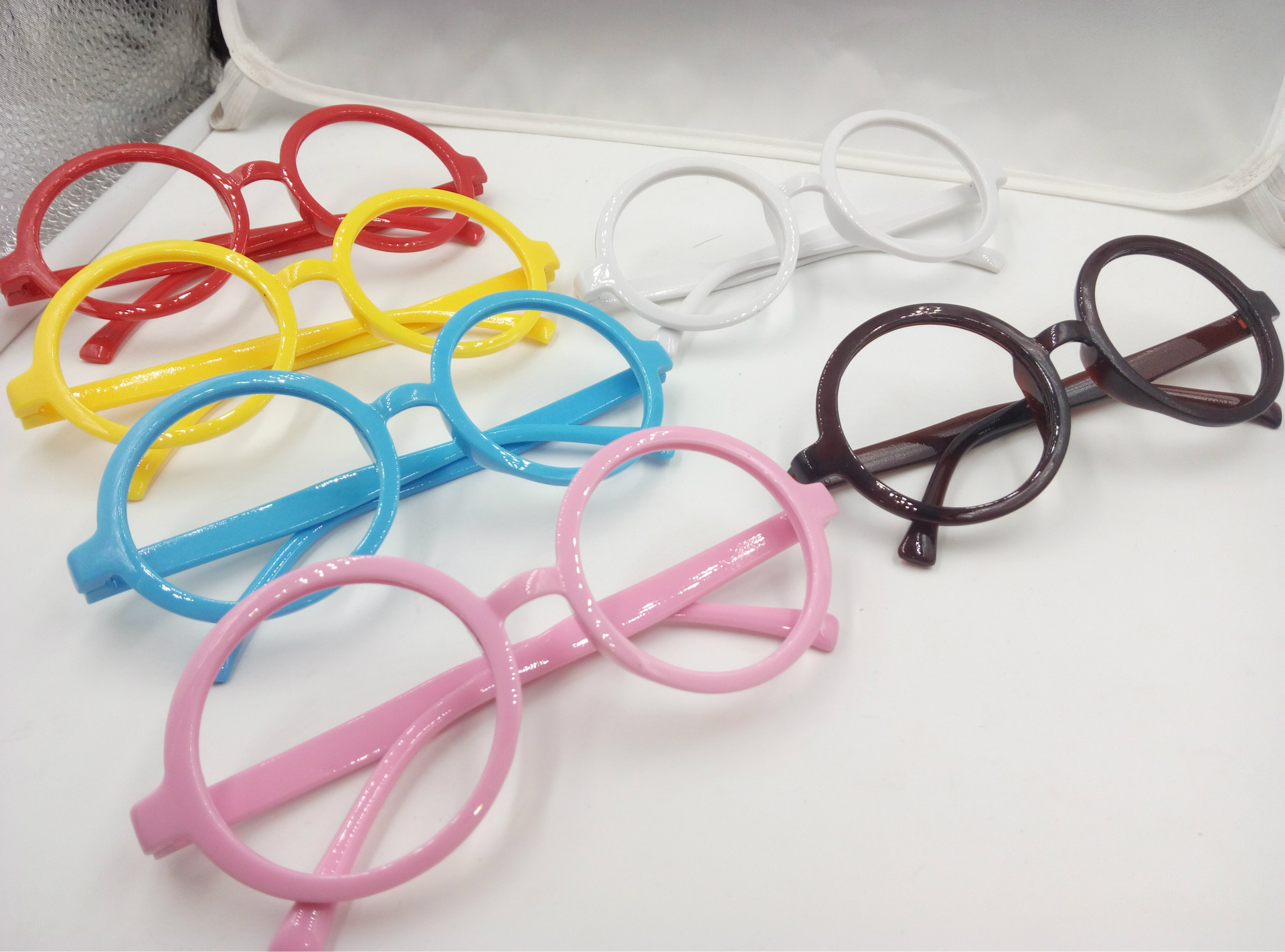 Adult Small Korean Retro Decorative Round Frame Glasses Frame Alale Harry Potter Round Lensless Plastic