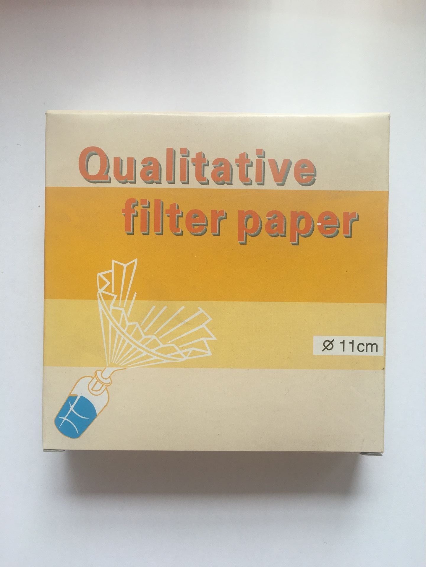 Wholesale Supply test paper qualitative filter paper 11cm neutral packaging Cabes test paper