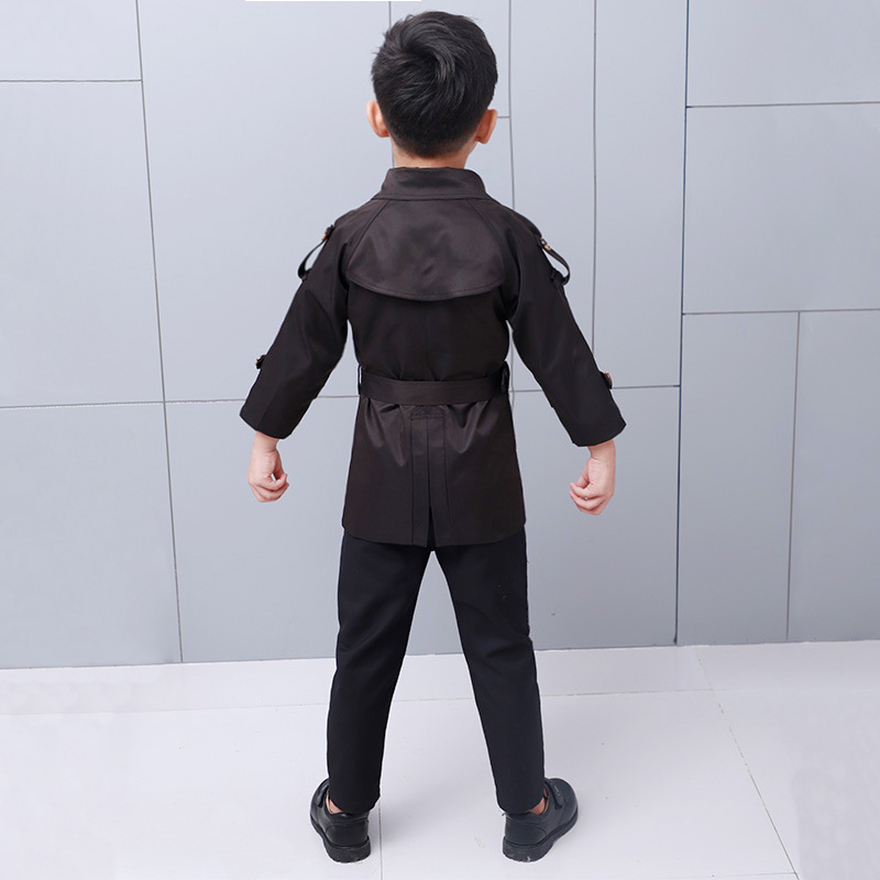 2024 Spring and Autumn New Boys' Windbreakers Casual Children's Mid-Length Jackets Children's Clothing Factory Dropshipping Wholesale