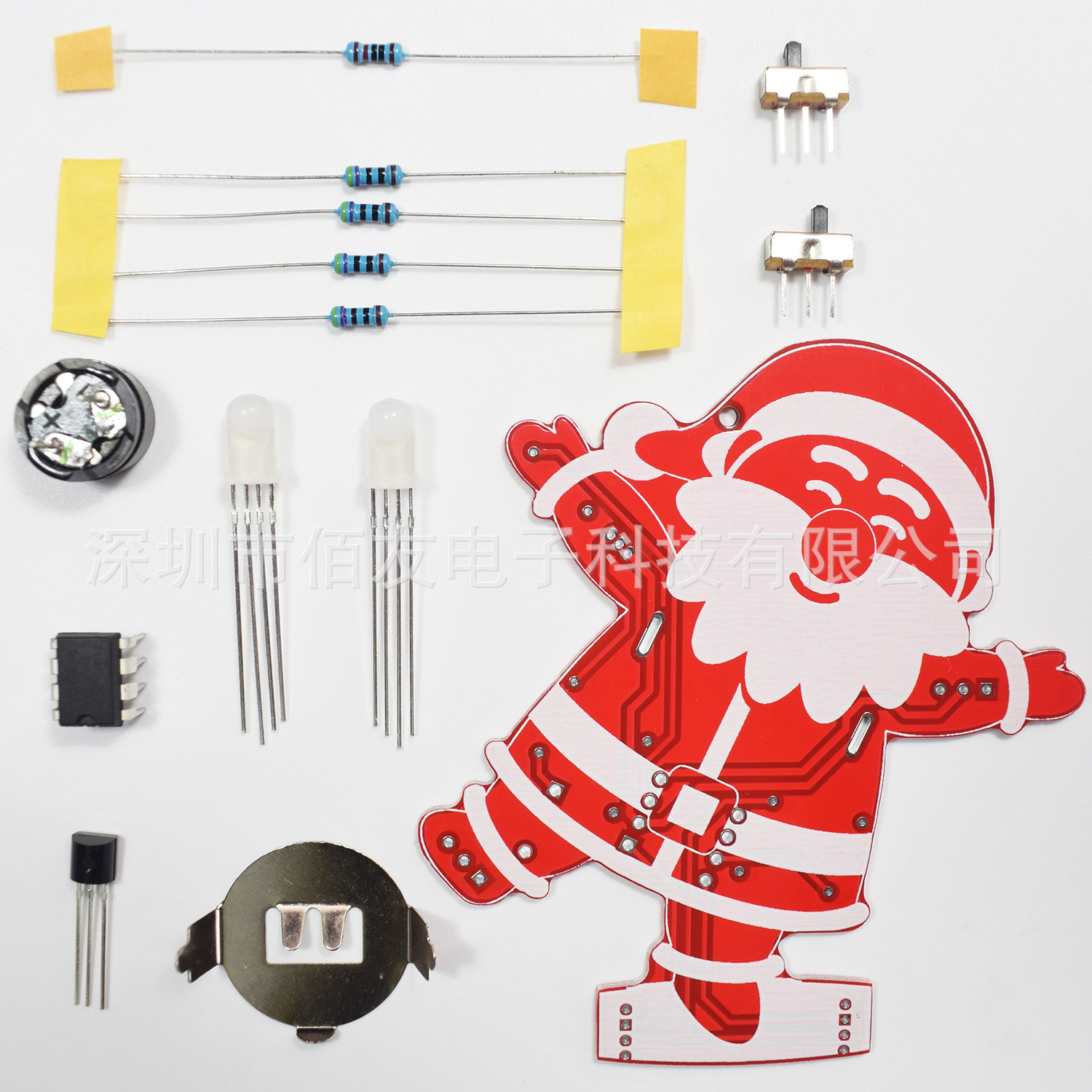 DIY Santa Claus Christmas tree decoration pendant Music Kit