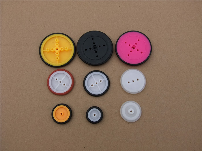 Multi-model combination small wheel rubber small wheel tire pulley DIY science and education wheel handmade