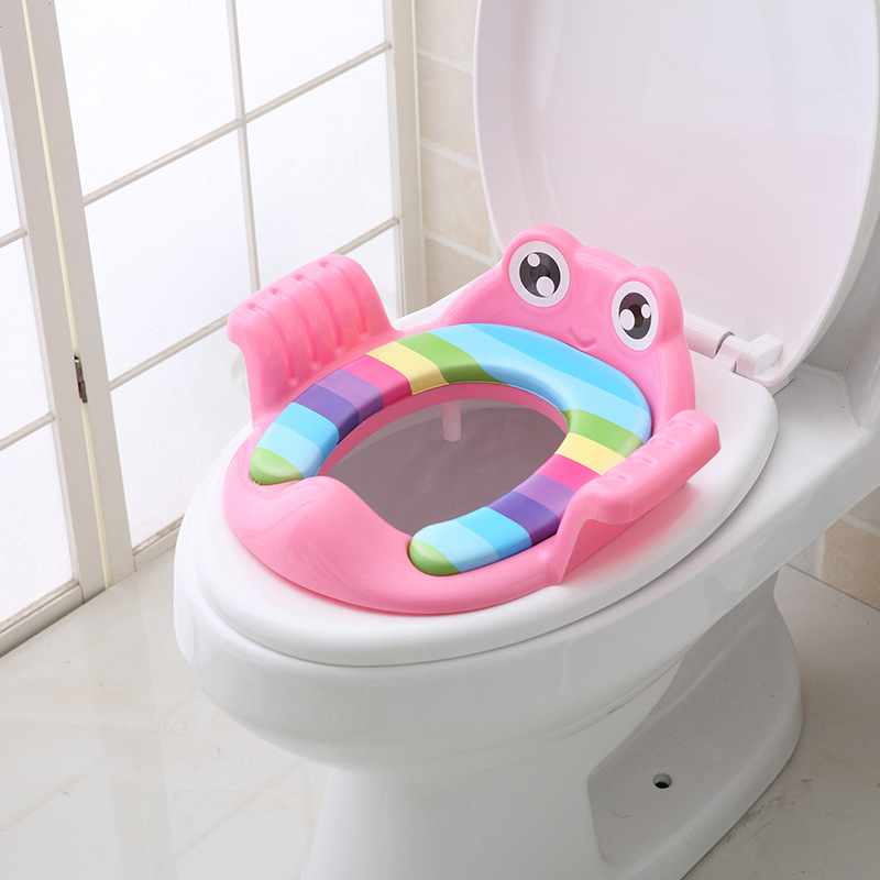 Children's large toilet seat toilet seat female Baby Baby Baby child Boy's cushion bedpan cover Ladder 1-3-6 years old