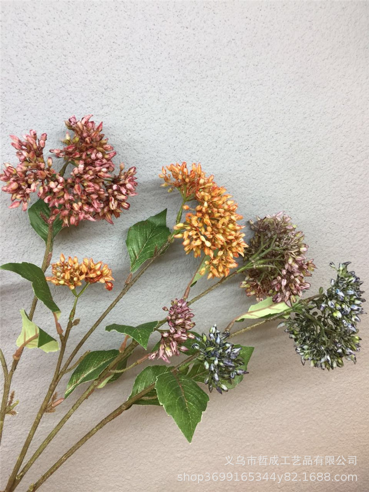 Artificial millet fruit mizilan flower arrangement accessories Milan fruit home living room interior decoration lemon fruit accessories fruit branches