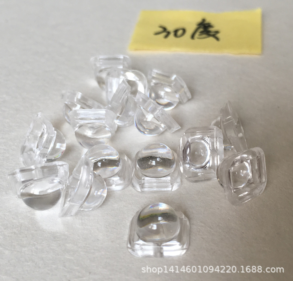 5050 lens 30 degrees fully transparent PC material spotlight high light transmission cold resistant UV resistant optical grade led lens