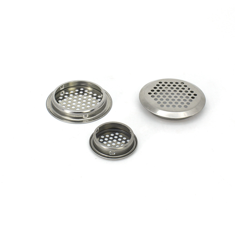 Factory Direct cabinet stainless steel vent hole round cabinet vent hole cover double-sided vent hole cooling net
