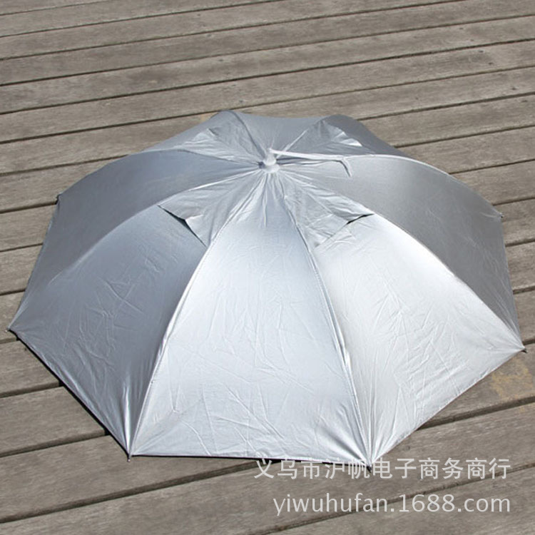 Hot-selling gifts 30% large 1 meter diameter fishing cap umbrella photography head wearing sun umbrella can be printed advertising